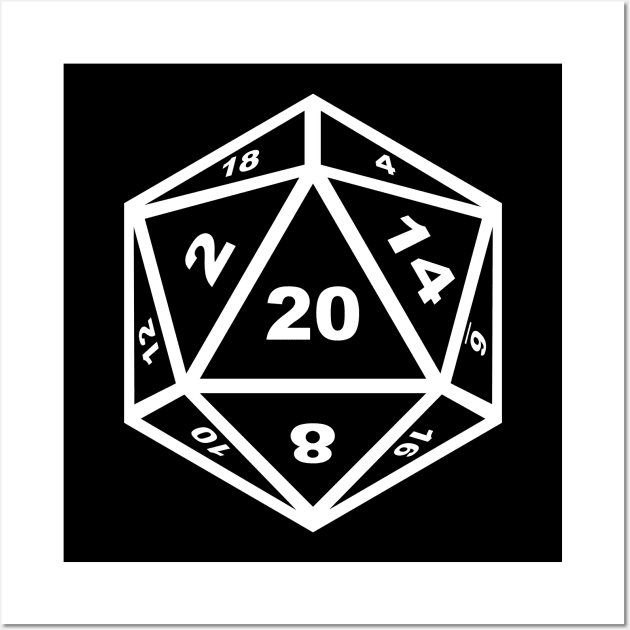 D20 Dice Roll Wall Art by IORS